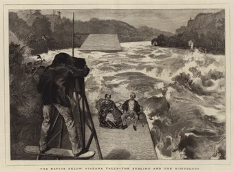 Die Stromschnellen unterhalb der Niagarafälle, das Erhabene und das Lächerliche